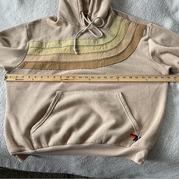 Aviator Nation Hoodie with Striped design Sand/sand M - Picture 8 of 16